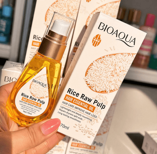 ACEITE BIOAQUA - PARA CABELLO DE PULPA DE ARROZ - Duever Import